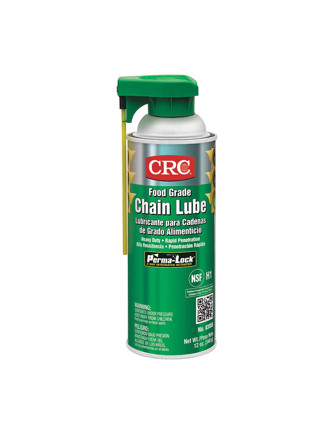 Lubricante para Cadenas de Grado Alimenticio Lata de Aerosol 340 gr.