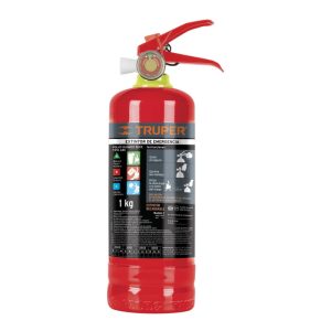 Extintor portátil recargable 1 kg, polvo tipo ABC